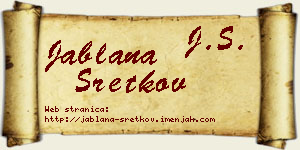 Jablana Sretkov vizit kartica
